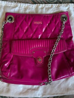 Coach Poppy Quilted Liquid Gloss Tote bag